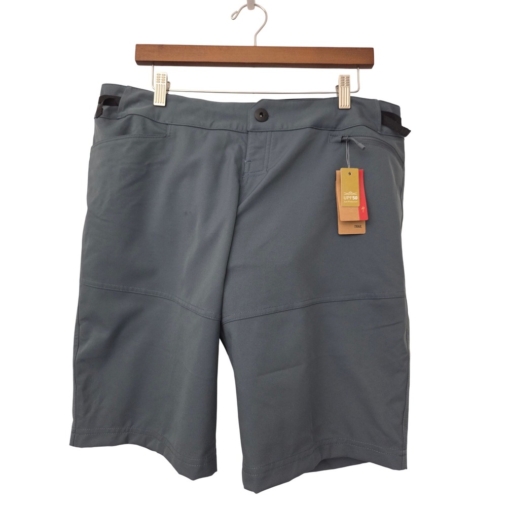 Specialized Trail Short W Liner MTB UPF50 Women XL Grey NWT $120 64221-8115